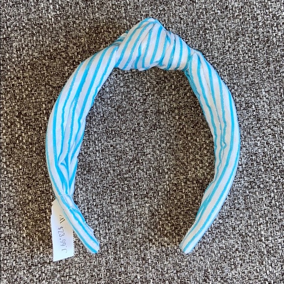 NWT J.Crew striped metallic shimmer headband